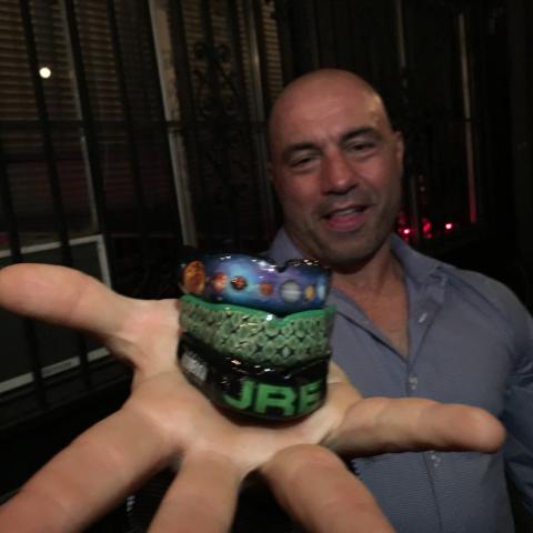 Joe Rogan and his mouthguard