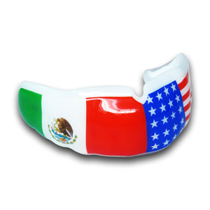 Dual Mexican American Flag Mouthguards 